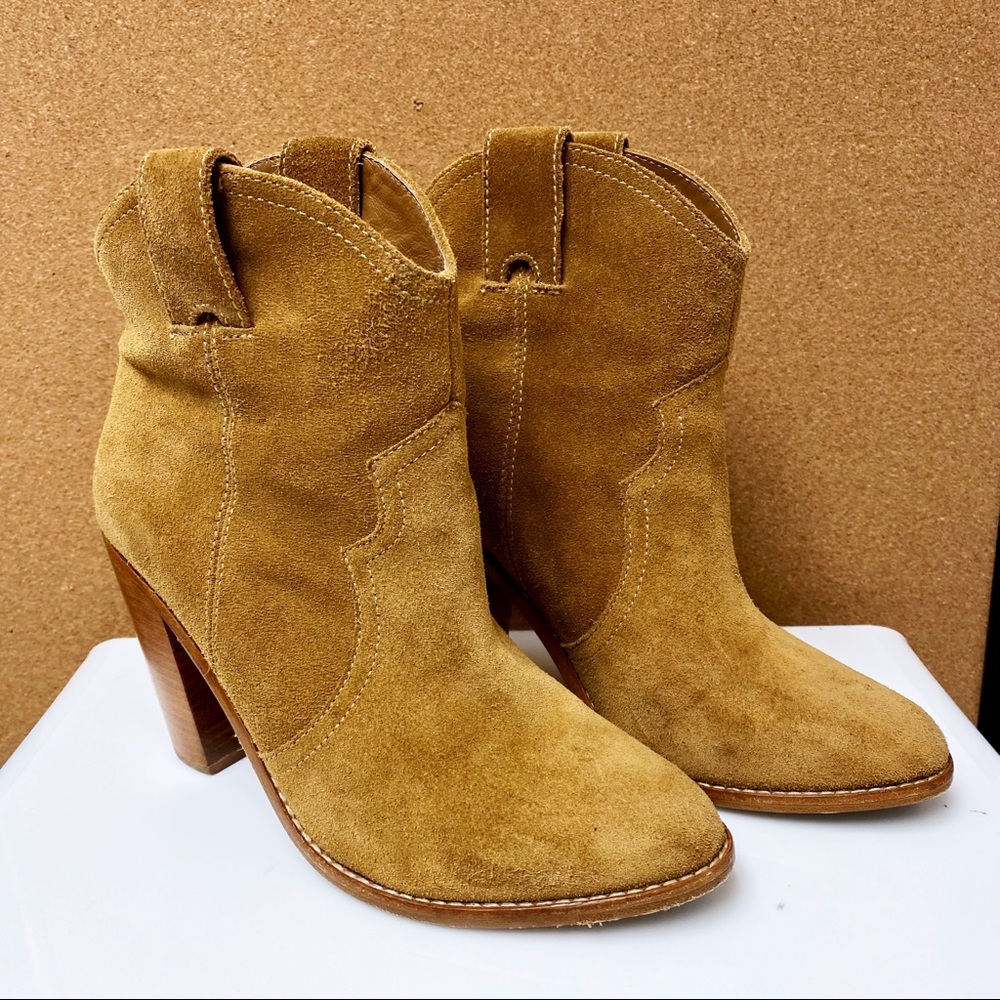 Joie Tan Suede Ankle Boots